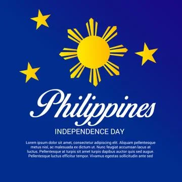 Philippines Independence Day. Stock Illustration