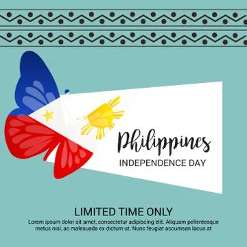 Philippines Independence Day. Illustrazione stock