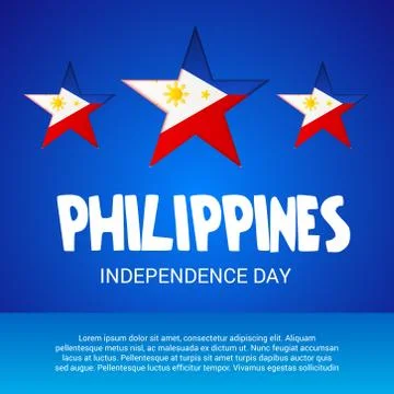 Philippines Independence Day. Stock Illustration