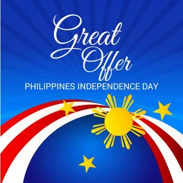 Philippines Independence Day. Stock Illustration