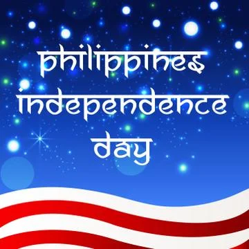 Philippines Independence Day. Illustrazione stock