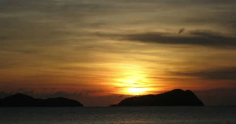 Philippines island sunset time lapse 4k Stock Footage 35684527