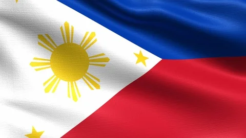 Philippines Looping Flag 4K Stock Footage 108062821