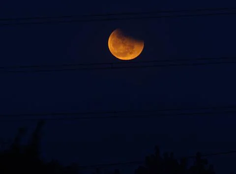 Philippines Lunar Eclipse - Dec 2010 Fotos Stock