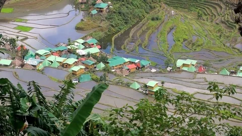 Philippines, Luzon, Batad Village Видео 104207425