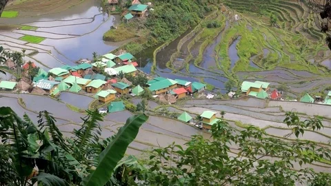 Philippines, Luzon, Batad Village Stock Footage 104207674