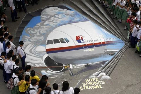 Philippines Malaysia Missing Plane - Mar 2014 스톡 사진