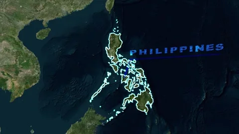 Philippines Map Animation Stock Footage 273876462