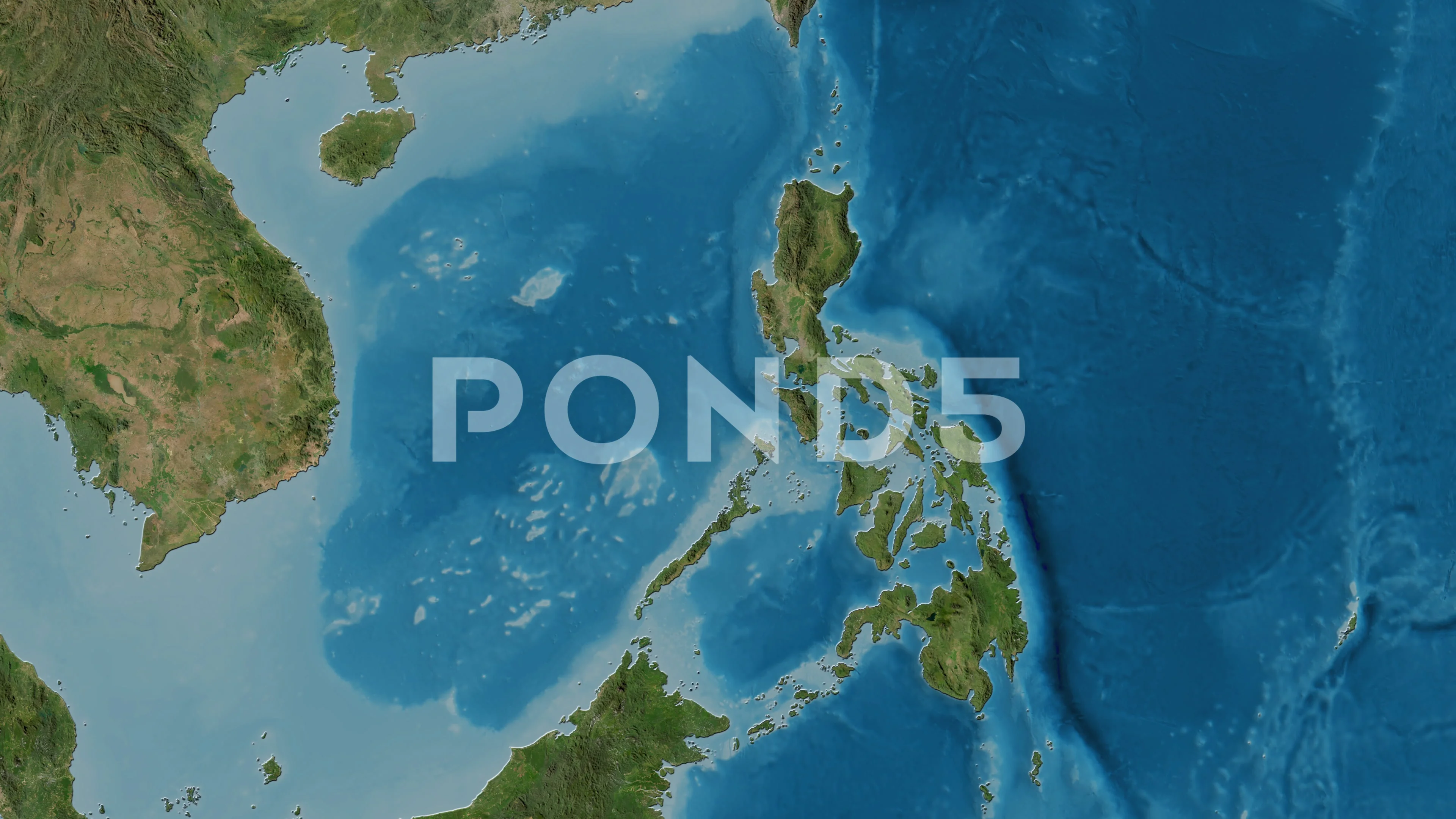 Latest Satellite Map Philippines Philippines Map - Drive. Glow. Satellite... | Stock Video | Pond5