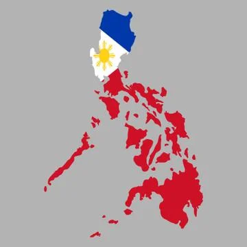 Philippines Map flag Vector illustration eps 10 스톡 일러스트