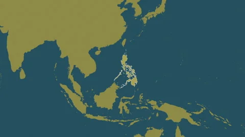 Philippines map - glide. Border. Pattern. Stock Footage 241723490
