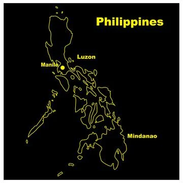 Philippines map icon Stock Illustration
