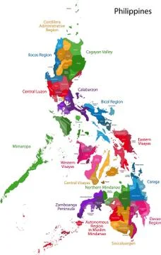 Philippines map Stock Illustration
