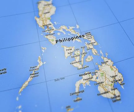 Philippines map Stock Illustration