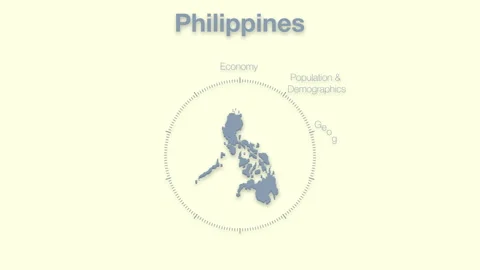 Philippines MAP revealingmotion graphics data elements Stock Footage 339871643