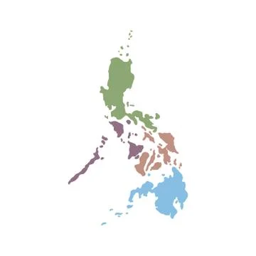 Philippines map vector design template illustration Stock Illustration