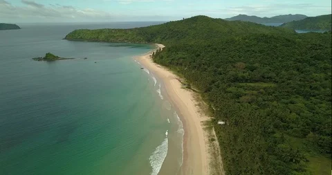 Philippines Nacpan Beach Video stock 86441882