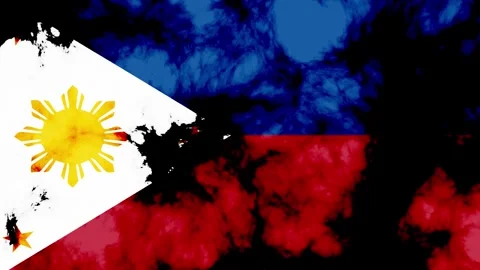 Philippines national flag background animation Stockbeeldmateriaal 291617357