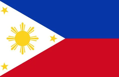 Philippines National Flag Stock Illustration