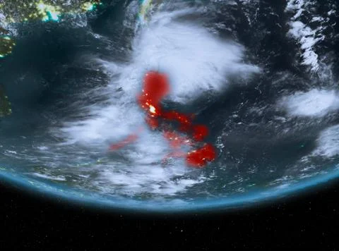 Philippines at night Stock Illustration