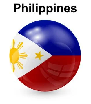 Philippines official state flag Stock Illustration