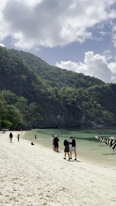 Philippines - Palawan | El Nido | Tour A, Small/BIg Lagoon, 7 Commando (4K, HDR) Stockbeeldmateriaal 238917591