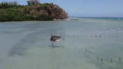 Philippines, Palawan, June 20 2024 Beach Dock in the Philippines Stock Footage 280496008