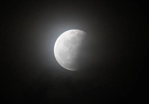 Philippines Partial Lunar Eclipse - Jun 2012 Stock Photos