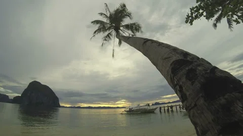 Philippines peer sunset time lapse Stock Footage 35660398