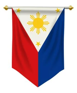 Philippines Pennant Stock Illustration
