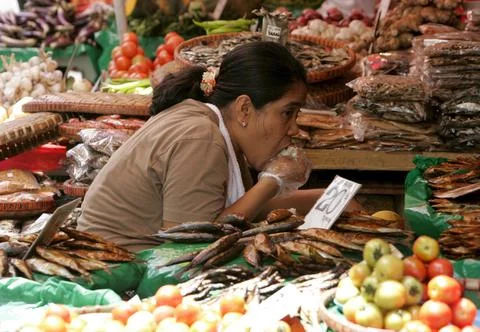 Philippines Poverty - basic Goods - Mar 2007 Stock Photos
