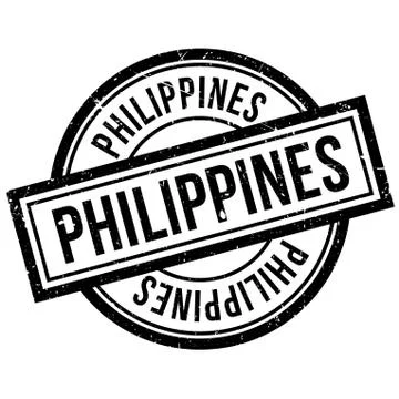 Philippines rubber stamp Stock Illustration
