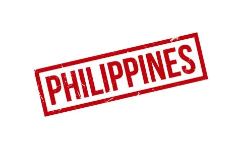 Philippines Rubber Stamp Seal Vector Stock Illustration