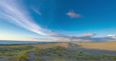 Philippines sand dunes sunset time lapse 4k Stock Footage 45967798