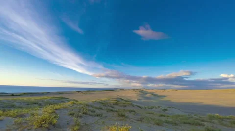 Philippines sand dunes sunset time lapse Stock Footage 45967845