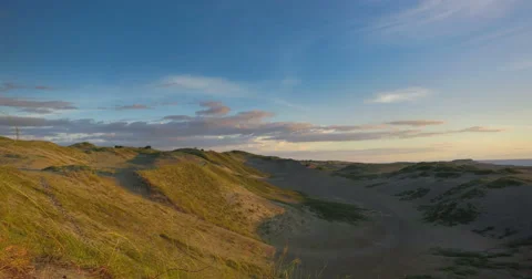 Philippines sand dunes sunset time lapse 4k Stock Footage 46030107