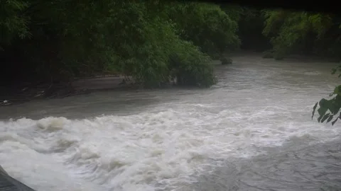 Philippines: SHEARLINE TRIGGER FLOODING IN SOME AREAS IN SOUTHERN LUZON P... Video stock 327139804