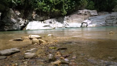 Philippines Stream With Rocks Clip0166 Stock Footage 243899648