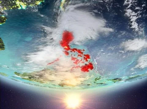 Philippines with sun Illustrazione stock