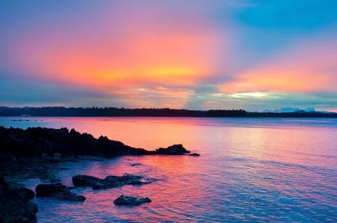 Philippines sunset Foto stock