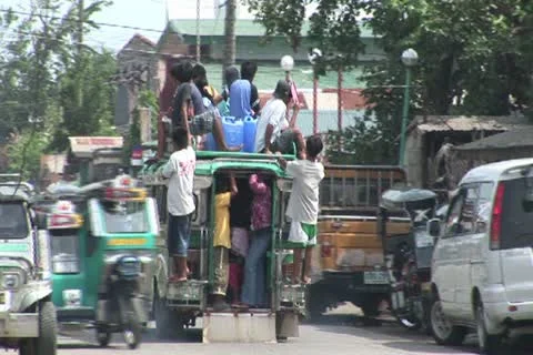 Philippines Typhoon Evacuation Stock Footage 12653443