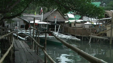 Philippines village Stock Footage 628547