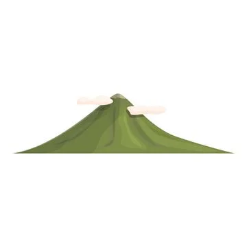 Philippines volcano icon cartoon vector. Culture travel Ilustración de archivo