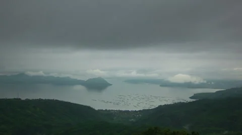 Philippines Volcano time lapse Stock Footage 45967082