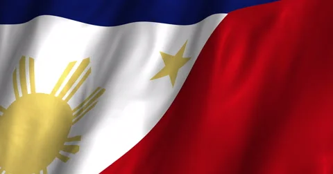 Philippines waving flag 4K Stock Footage 51417853