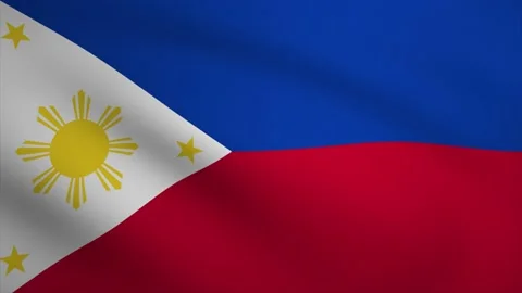 Philippines Waving Flag Background Animation. Looping seamless 3D animation.. Stock Footage 232213295