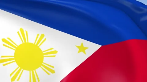 Philippines Waving Flag Background Loop Stock Footage 317843430