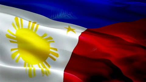 Philippines waving flag. National 3d Fil... | Stock Video | Pond5