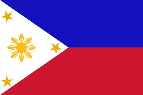 Philippines waving flag pattern background. Realistic national flag design... Stock Illustration