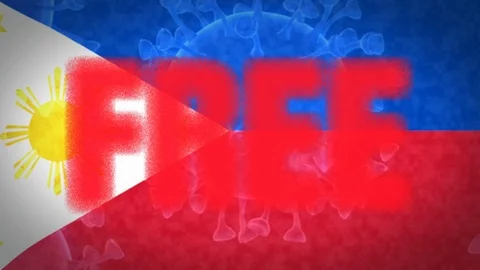 Philippinnes free from cronavirus, an epidemic that explodes uncontrollably Stock Footage 125443509